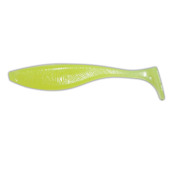 Shad Absolution - 9 cm - Chartreuse - Pack de 5